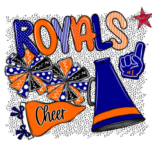 Royals Cheer Spirit-Blue & Orange
