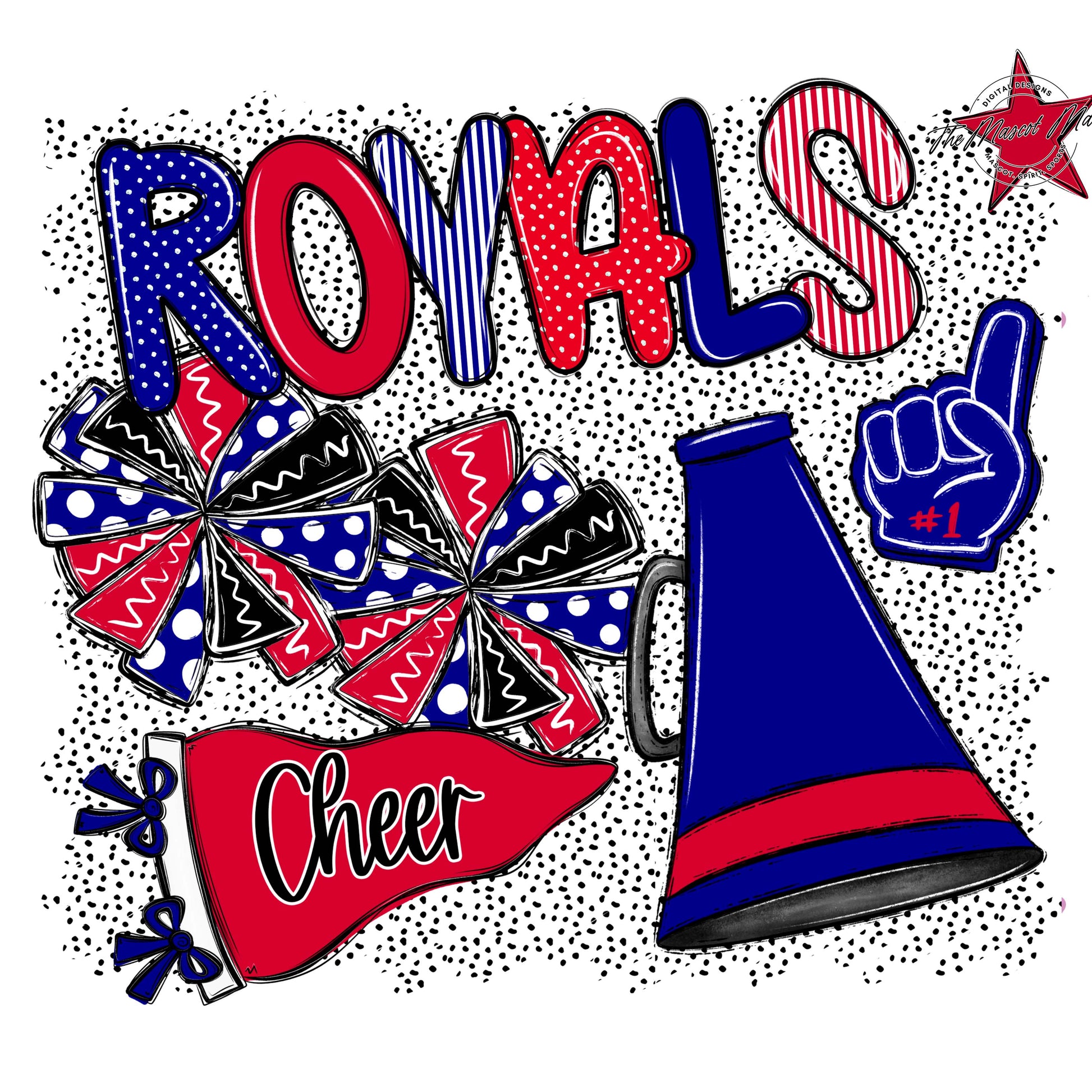 Royals Cheer Spirit-Blue & Red