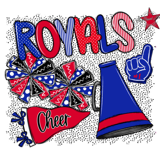 Royals Cheer Spirit-Royal Blue & Red