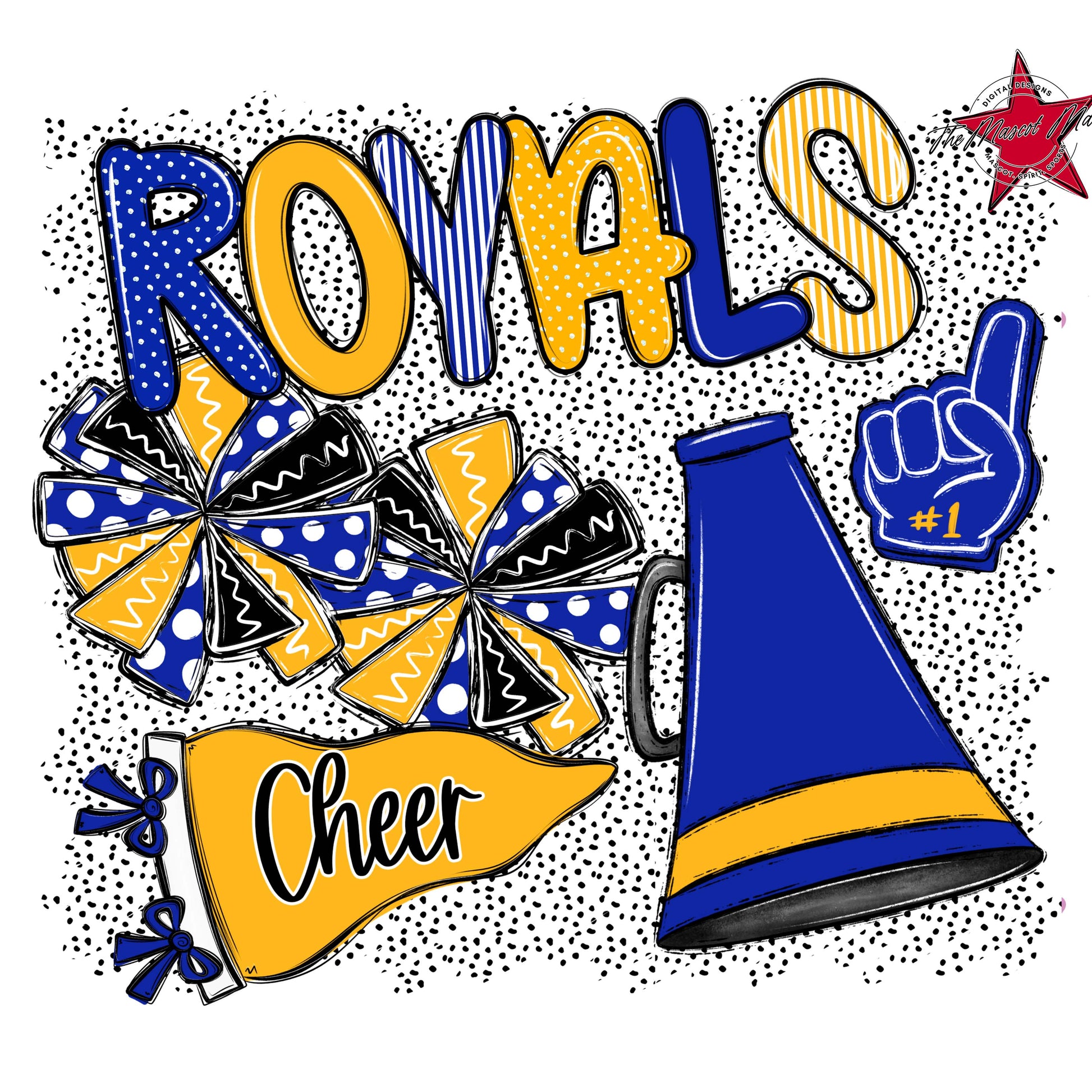 Royals Cheer Spirit-Royal Blue & Yellow