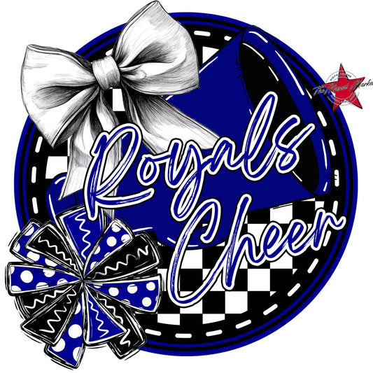 Royals Circle Cheer Frame-Blue