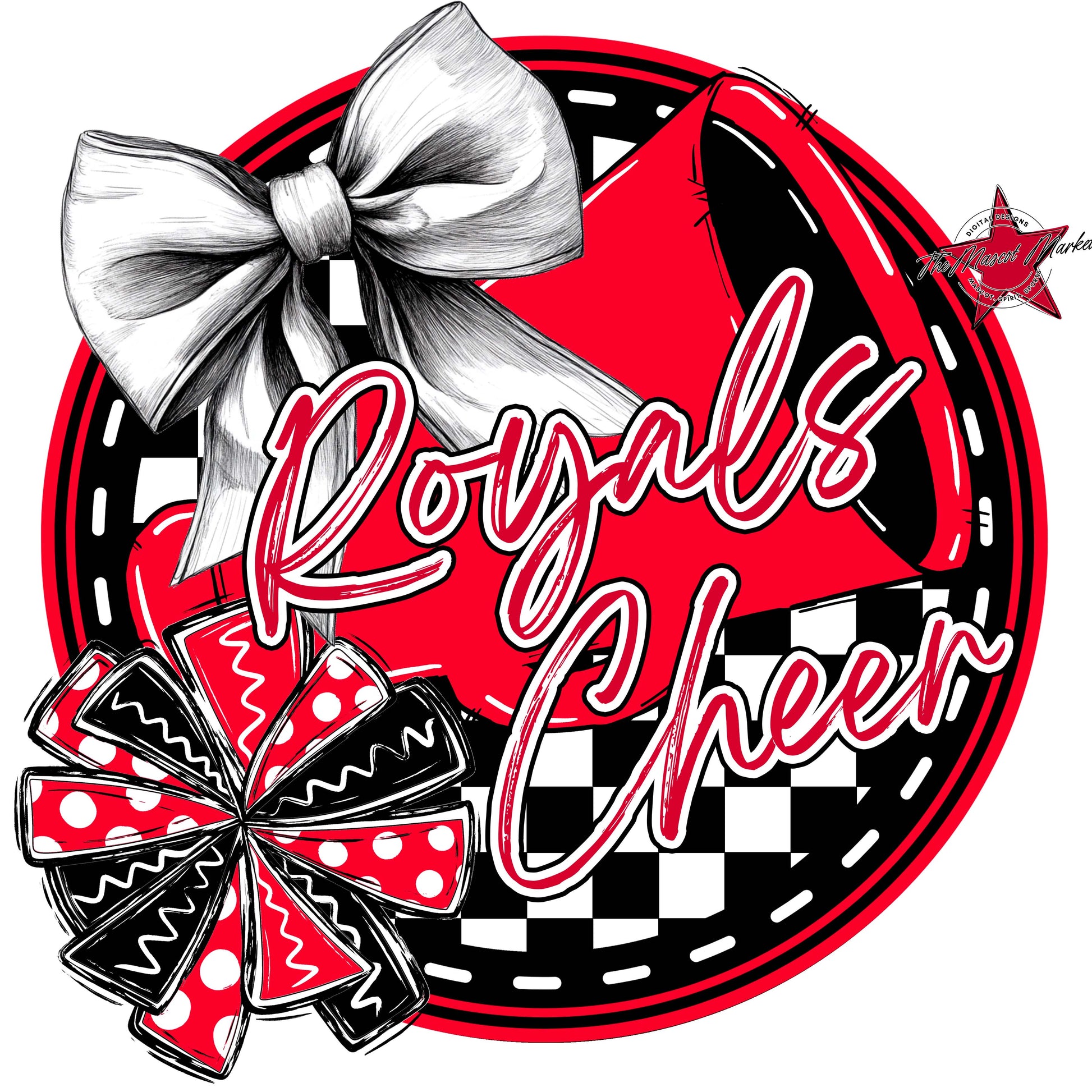 Royals Circle Cheer Frame-Red