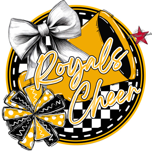 Royals Circle Cheer Frame-Yellow