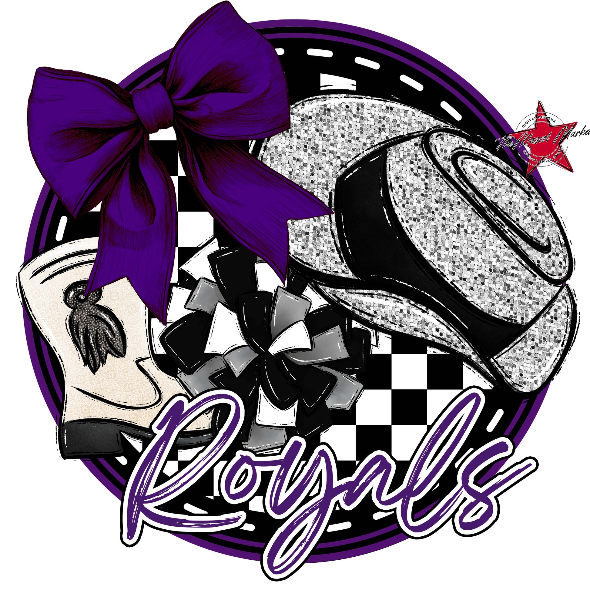 Royals Circle Drillteam Frame-Purple