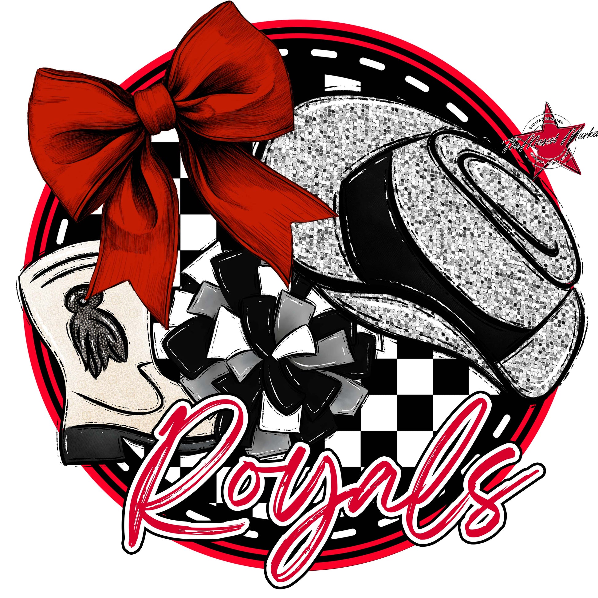 Royals Circle Drillteam Frame-Red