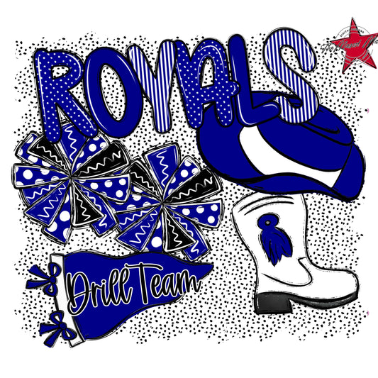 Royals Drillteam Spirit-Blue