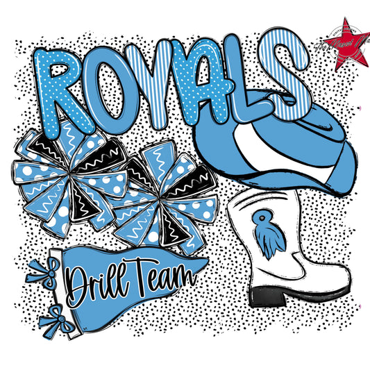 Royals Drillteam Spirit-Carolina Blue
