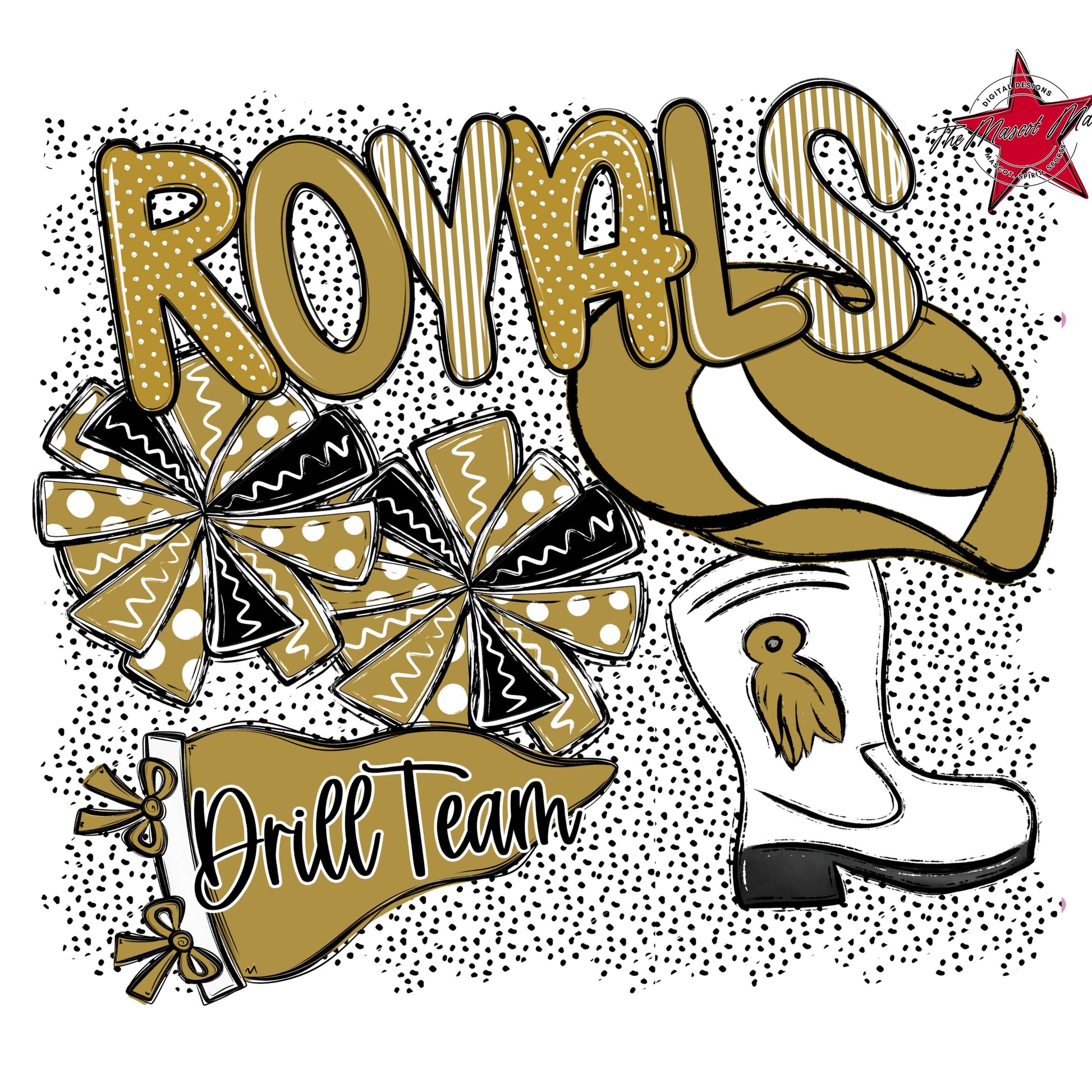 Royals Drillteam Spirit-Gold