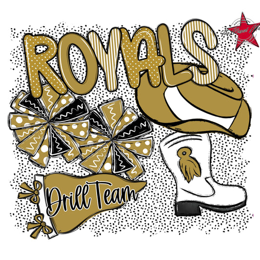 Royals Drillteam Spirit-Gold