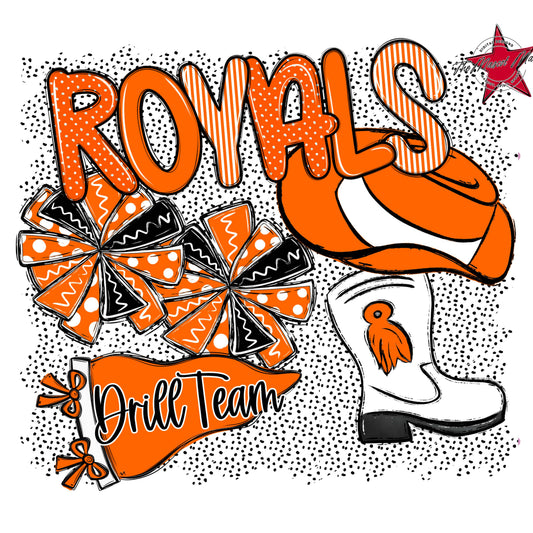 Royals Drillteam Spirit-Orange