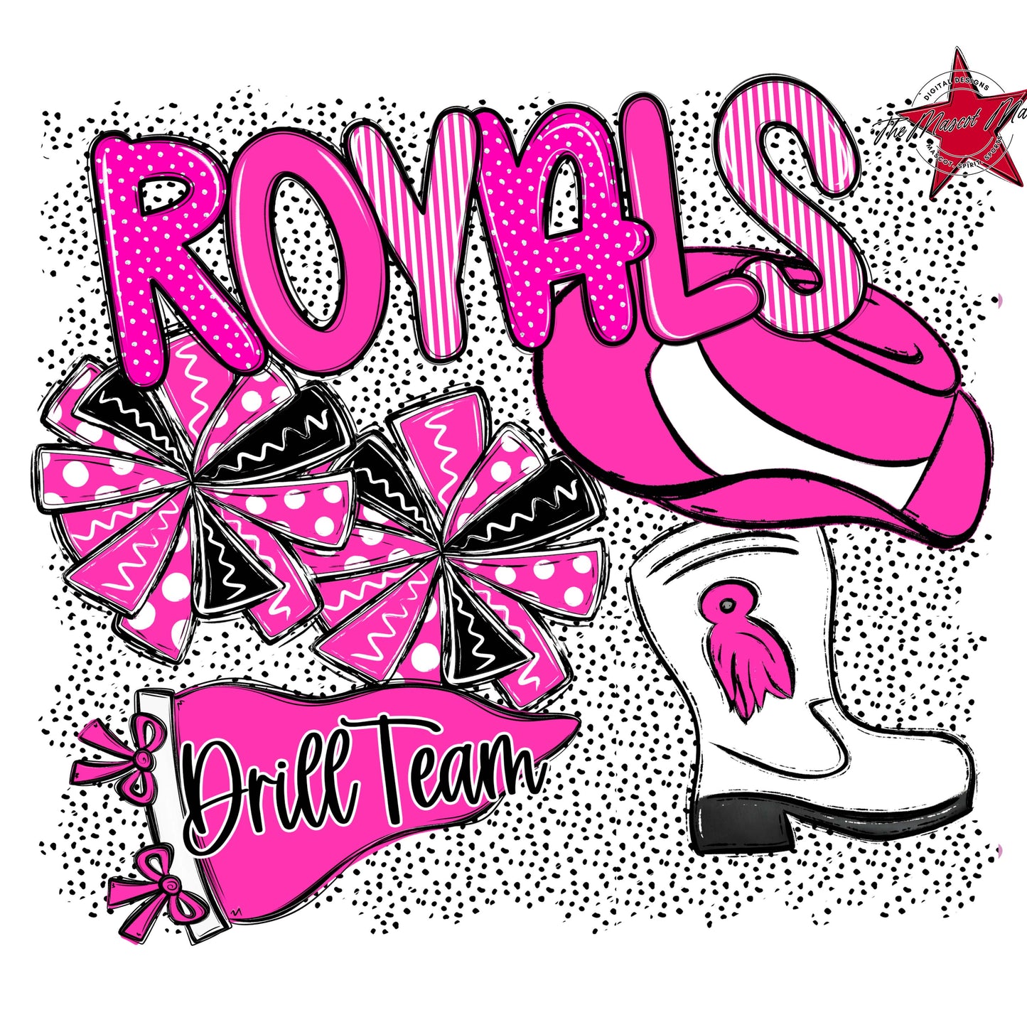Royals Drillteam Spirit-Pink
