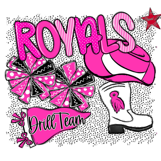 Royals Drillteam Spirit-Pink
