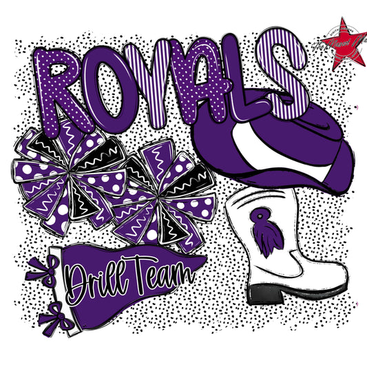 Royals Drillteam Spirit-Purple