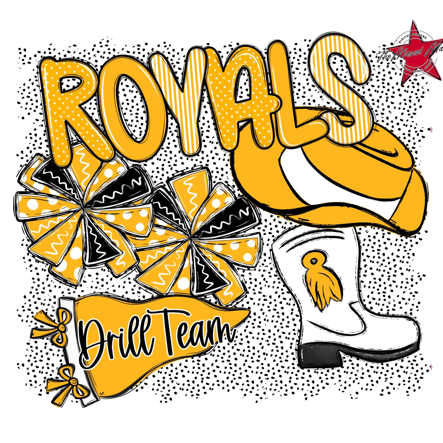 Royals Drillteam Spirit-Yellow