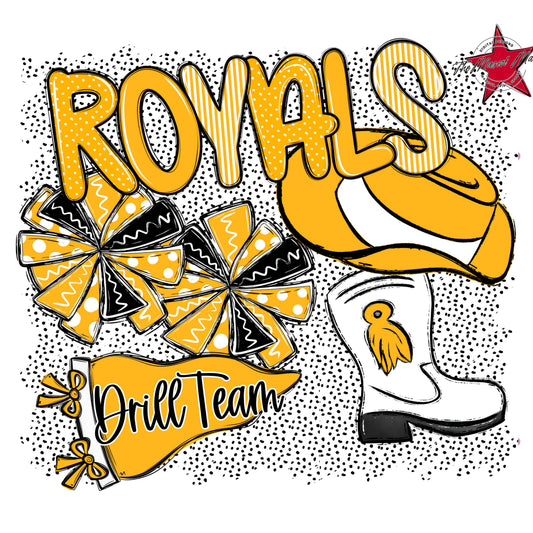 Royals Drillteam Spirit-Yellow