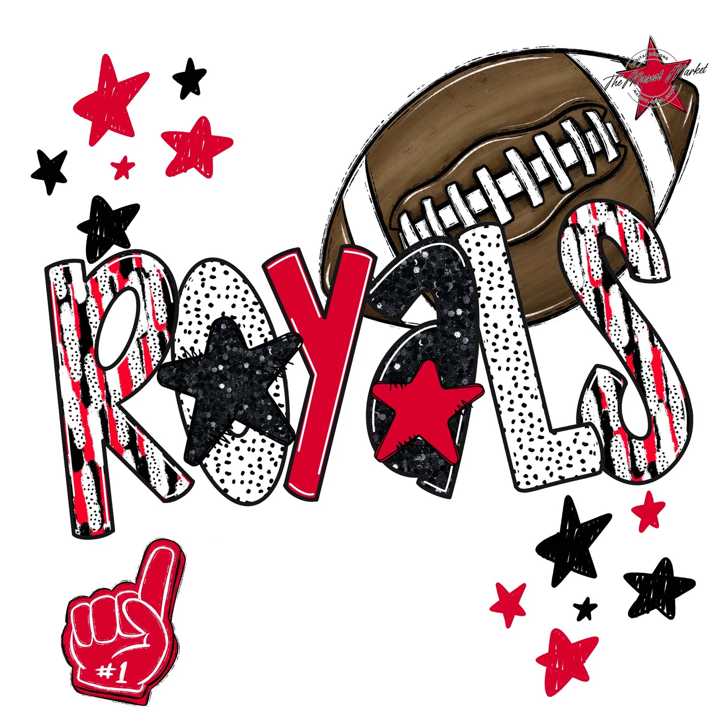 Royals Football Scrape-Red