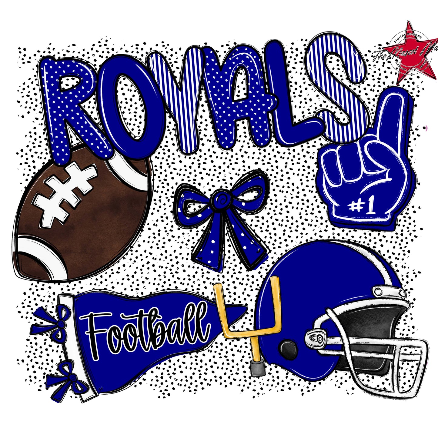 Royals Football Spirit-Blue