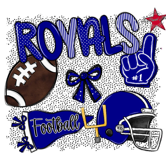 Royals Football Spirit-Blue