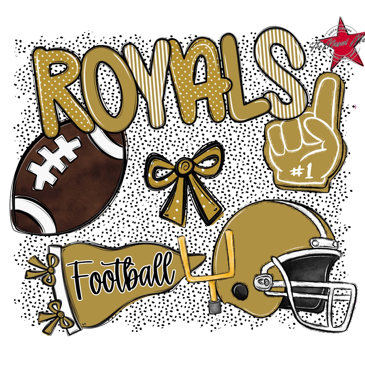 Royals Football Spirit-Gold
