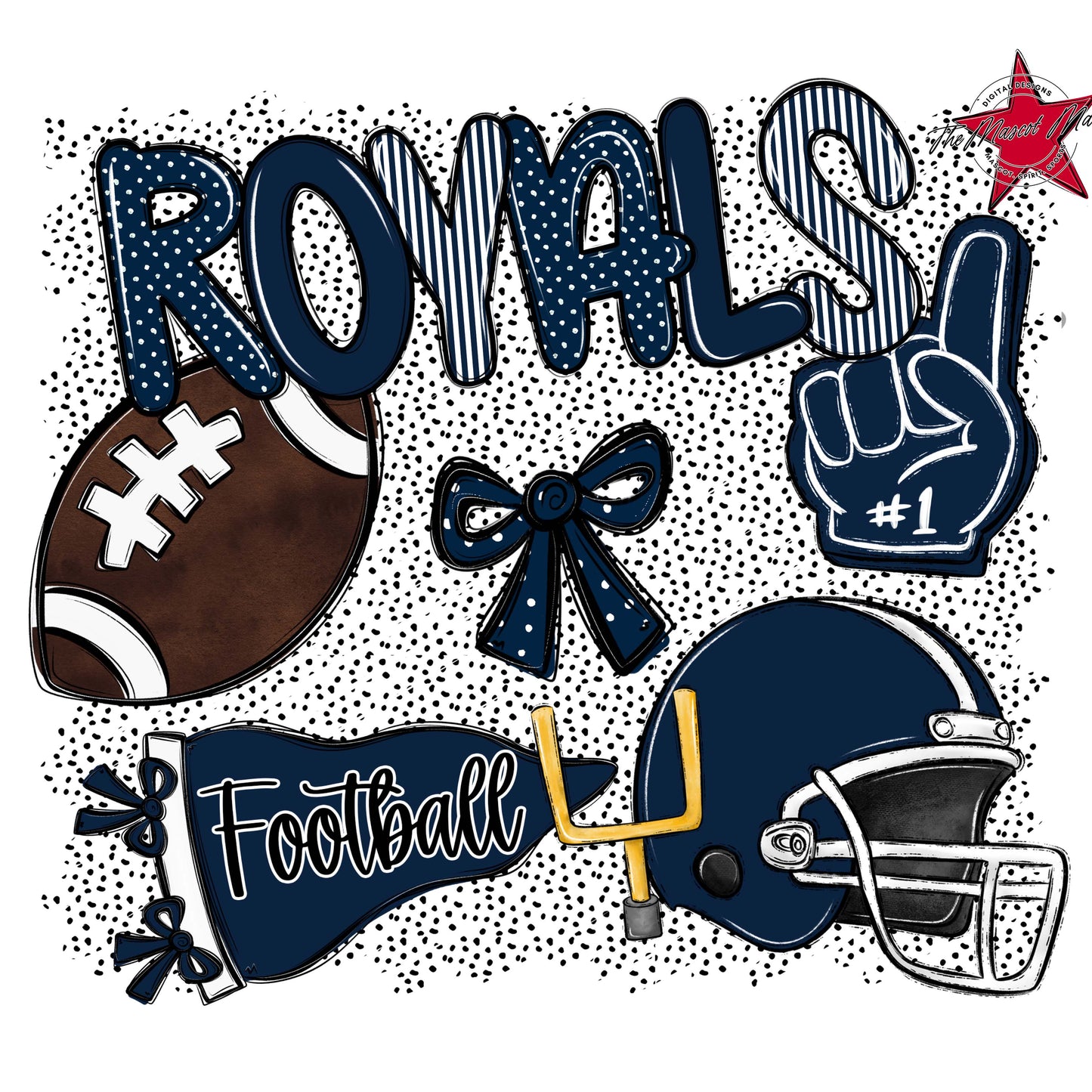 Royals Football Spirit-Navy