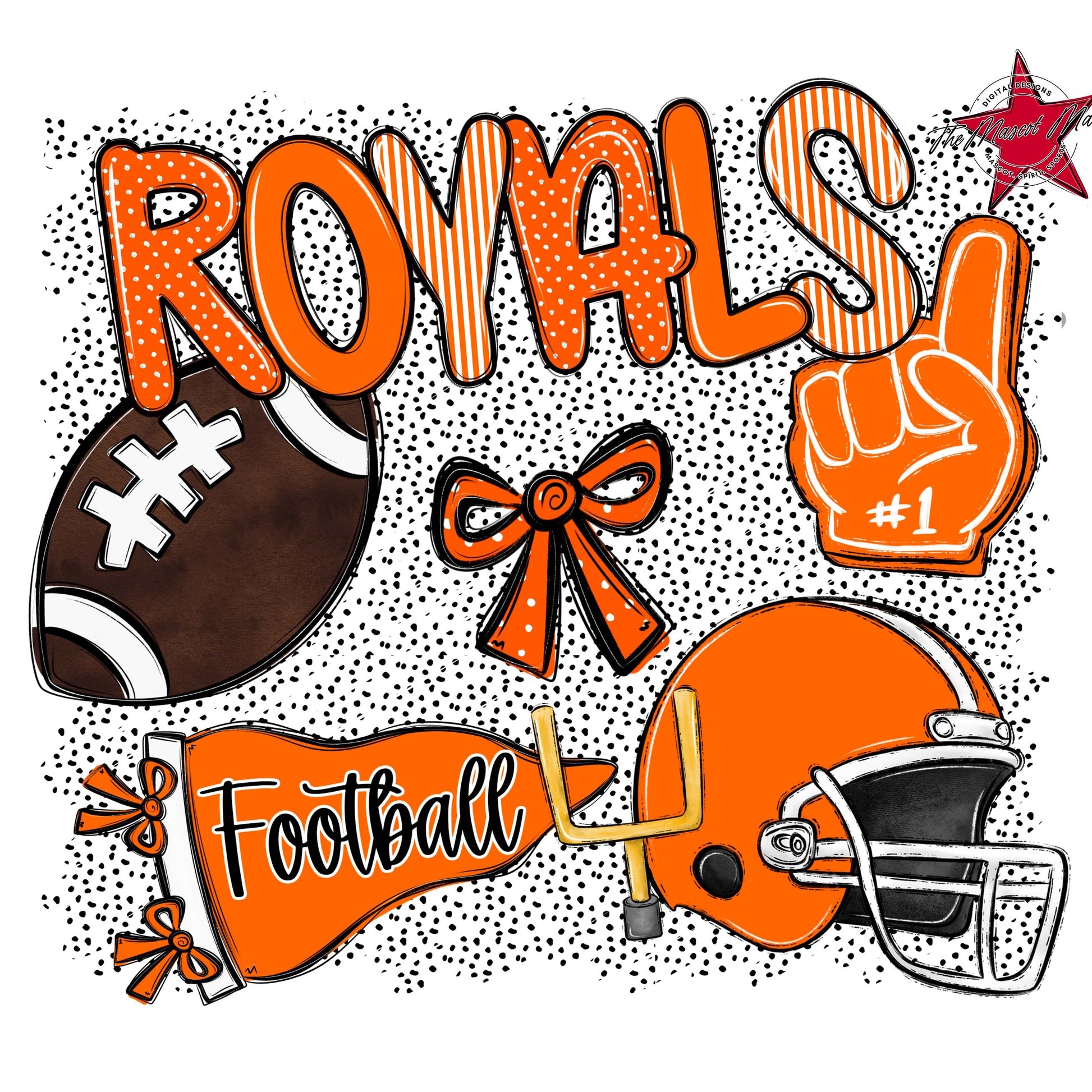 Royals Football Spirit-Orange