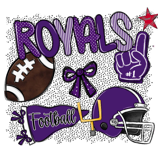 Royals Football Spirit-Purple
