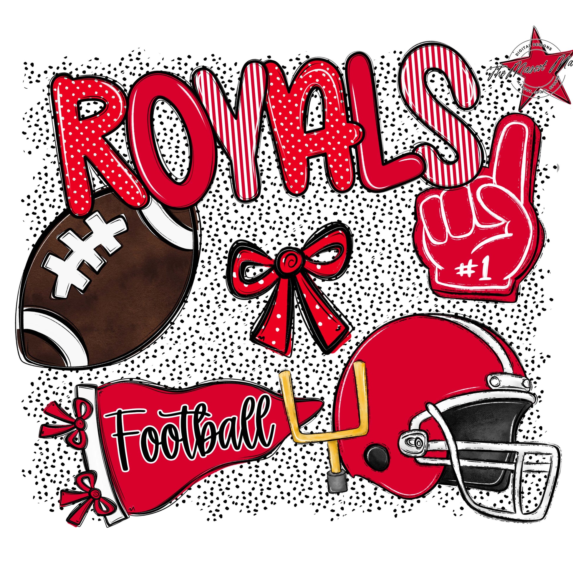 Royals Football Spirit-Red