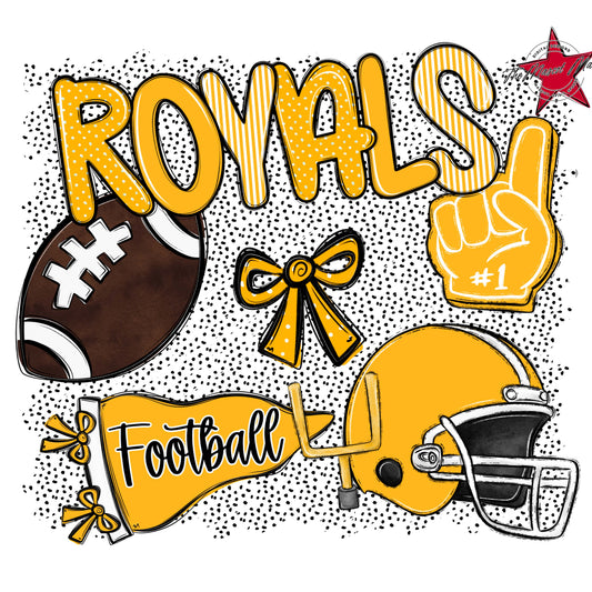 Royals Football Spirit-Yellow