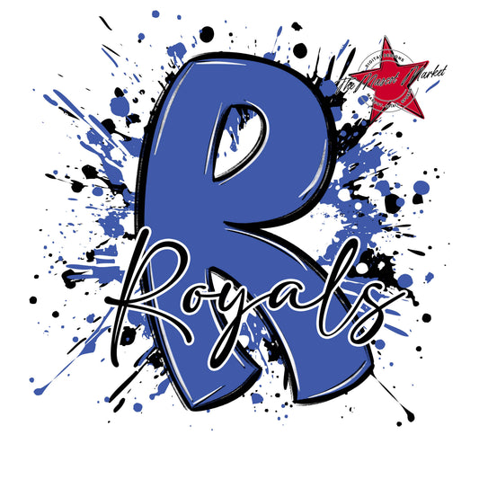 Royals Mascot Splatter-Off Blue