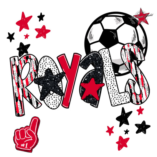 Royals Soccer Scrape-Red