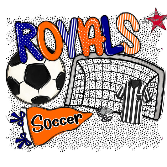 Royals Soccer Spirit-Blue & Orange