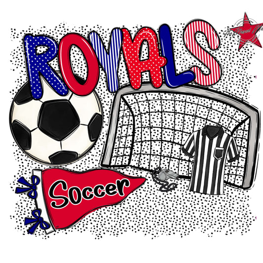 Royals Soccer Spirit-Blue & Red