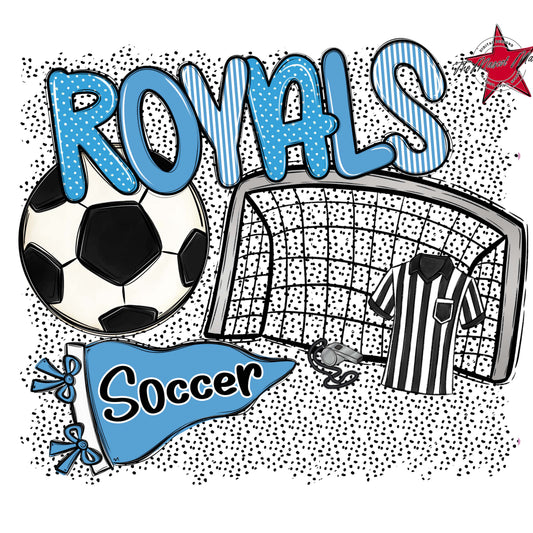 Royals Soccer Spirit-Carolina Blue