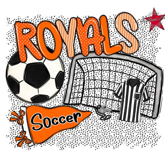 Royals Soccer Spirit-Orange
