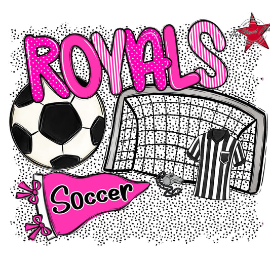 Royals Soccer Spirit-Pink