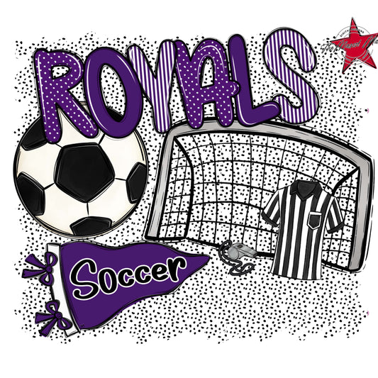 Royals Soccer Spirit-Purple