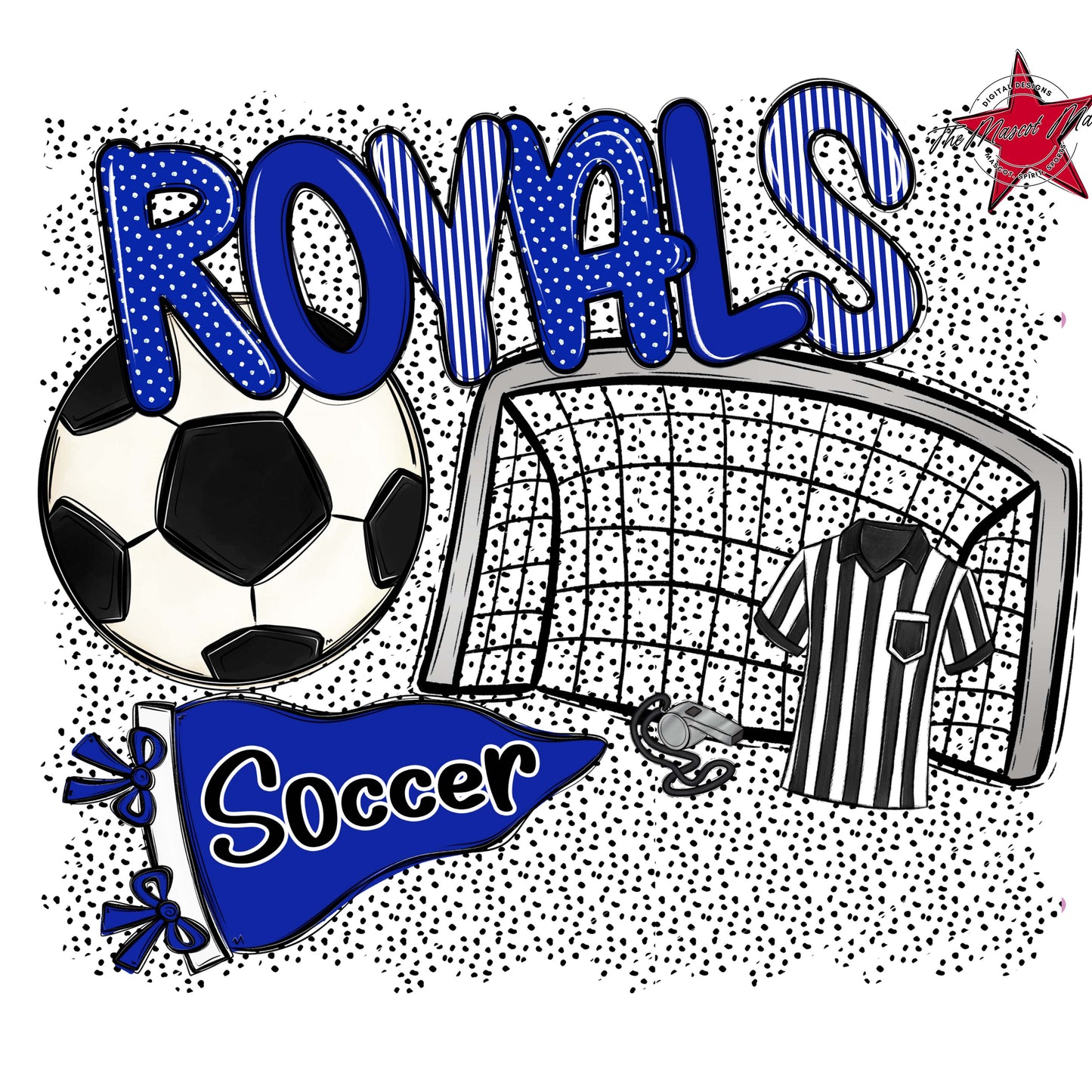 Royals Soccer Spirit-Royal Blue