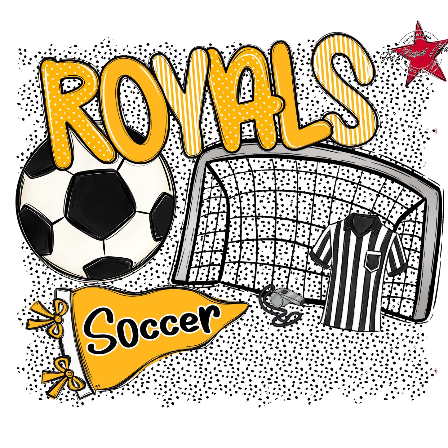 Royals Soccer Spirit-Yellow