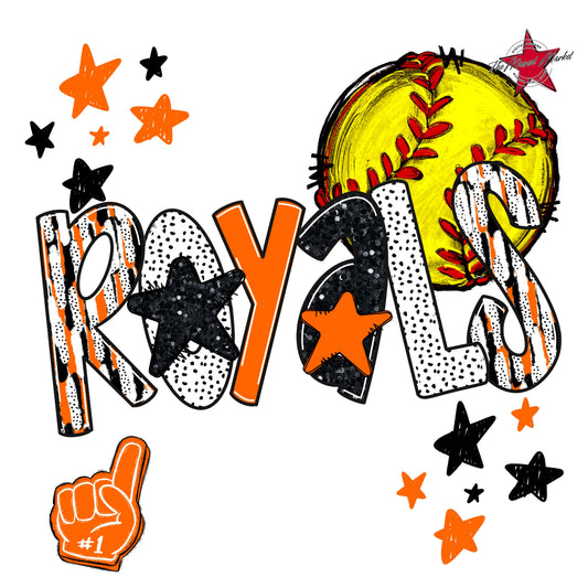 Royals Softball Scrape-Orange