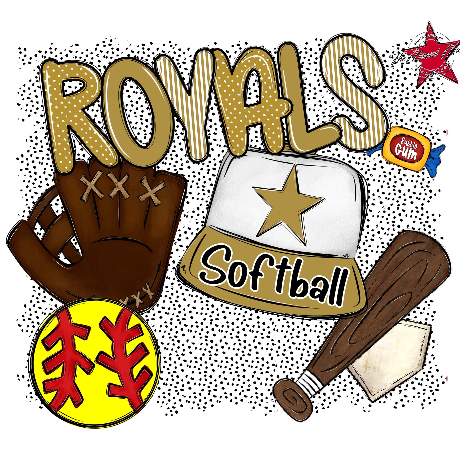 Royals Softball Spirit-Gold