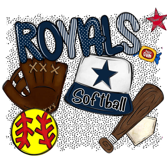 Royals Softball Spirit-Navy
