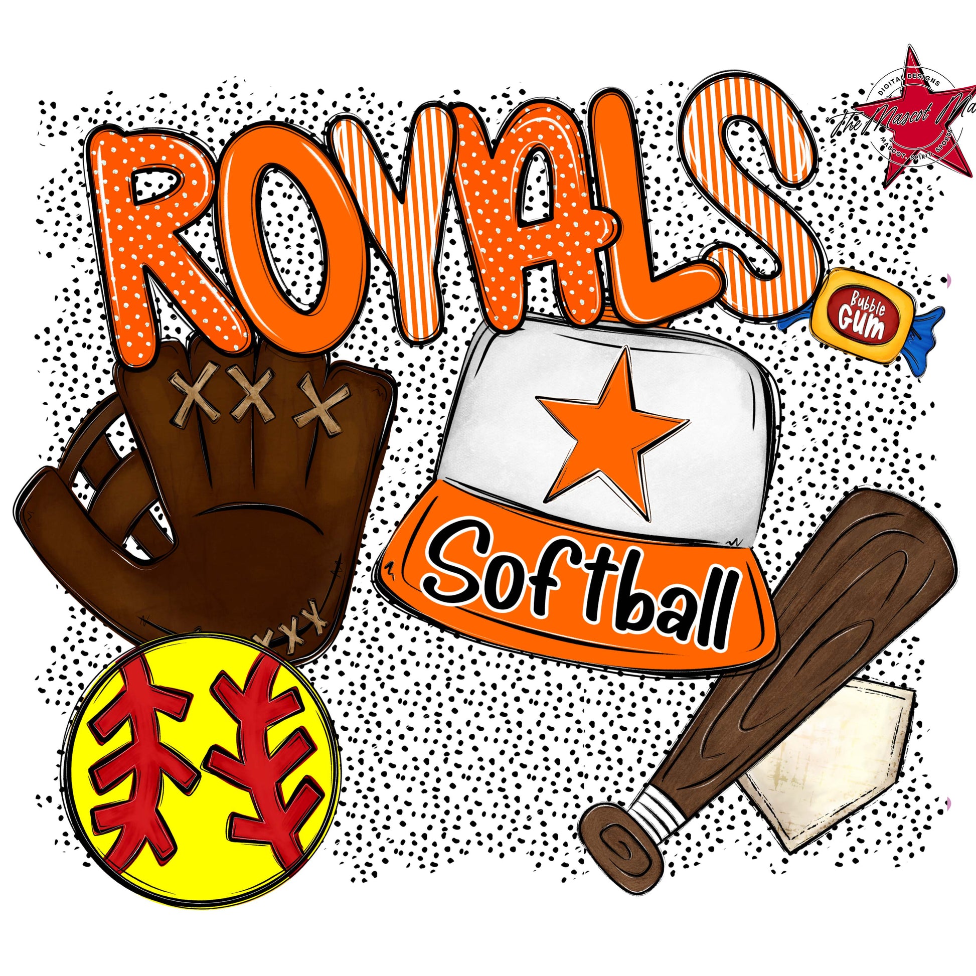 Royals Softball Spirit-Orange