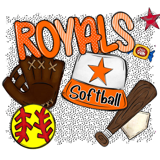 Royals Softball Spirit-Orange