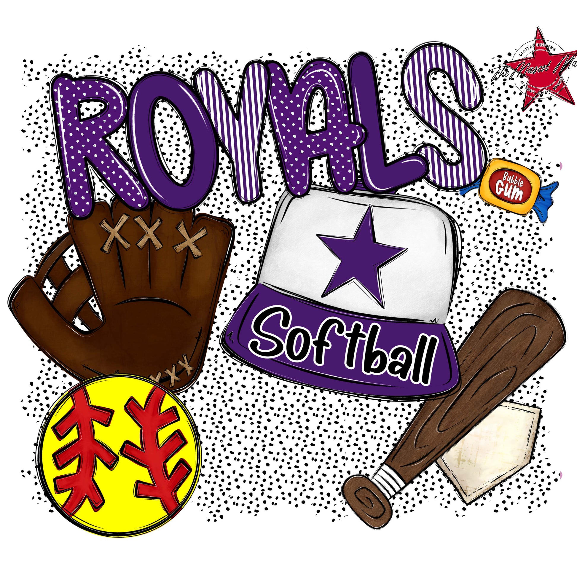 Royals Softball Spirit-Purple