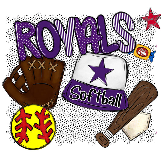 Royals Softball Spirit-Purple