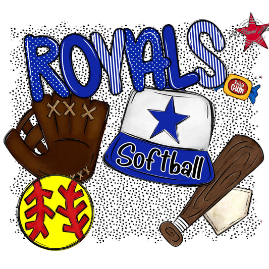 Royals Softball Spirit-Royal Blue