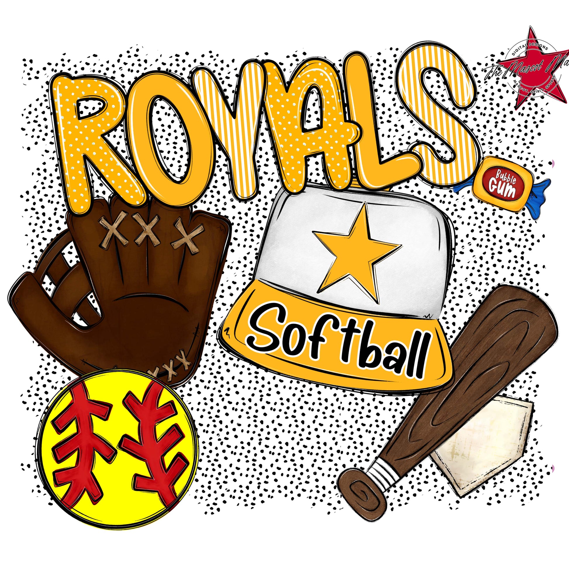 Royals Softball Spirit-Yellow