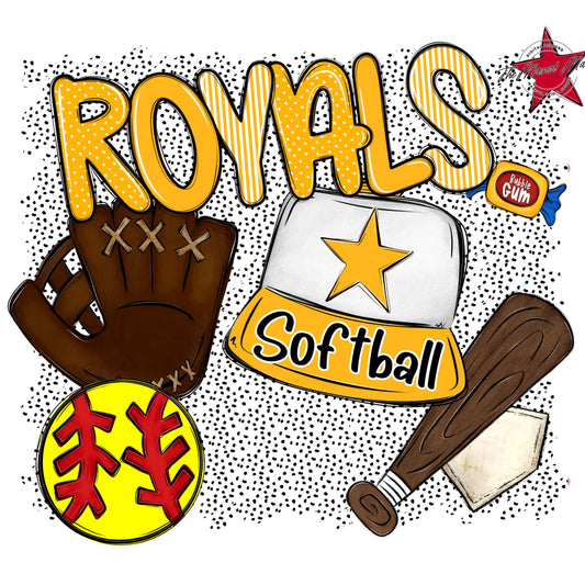 Royals Softball Spirit-Yellow