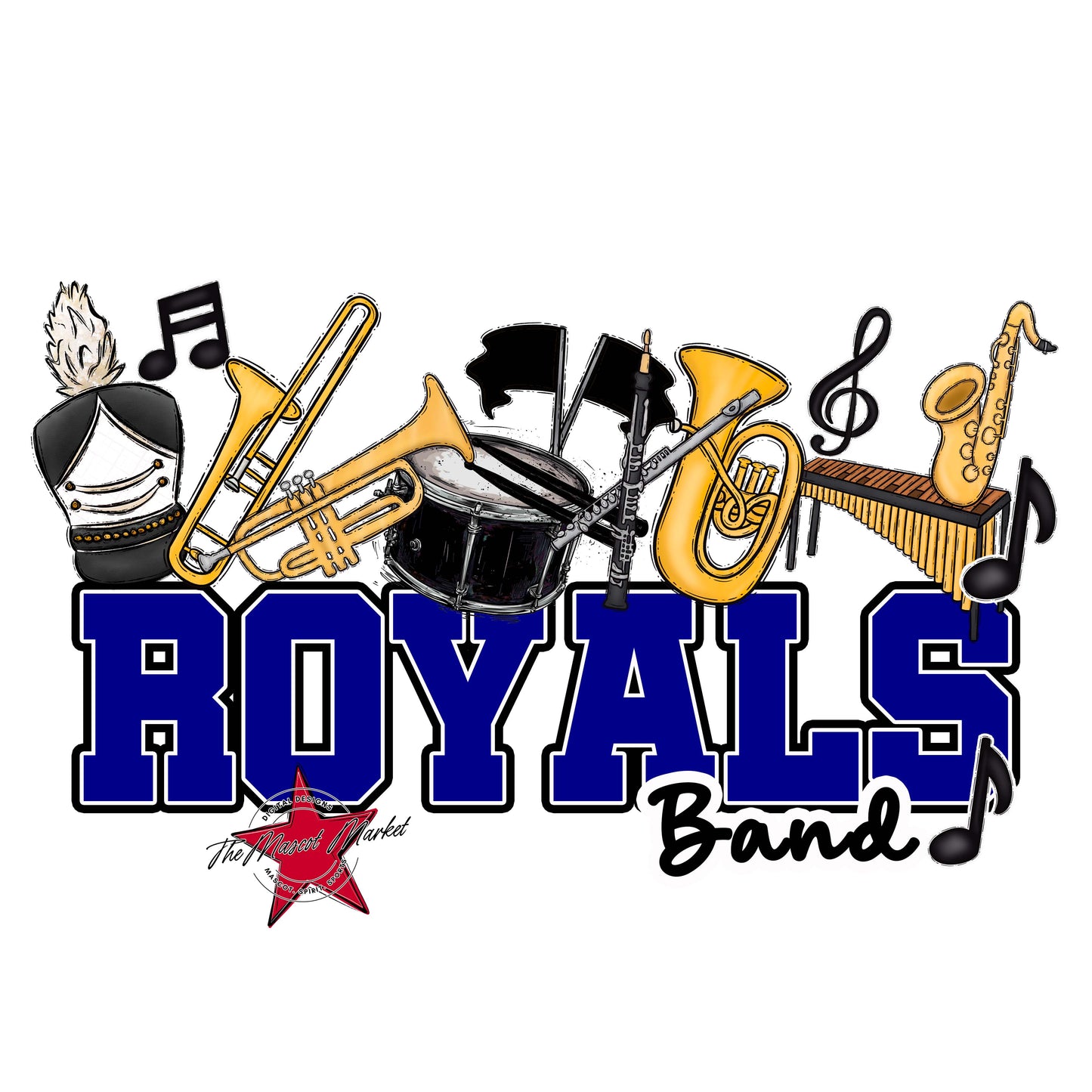 Royals Varsity Band-Blue