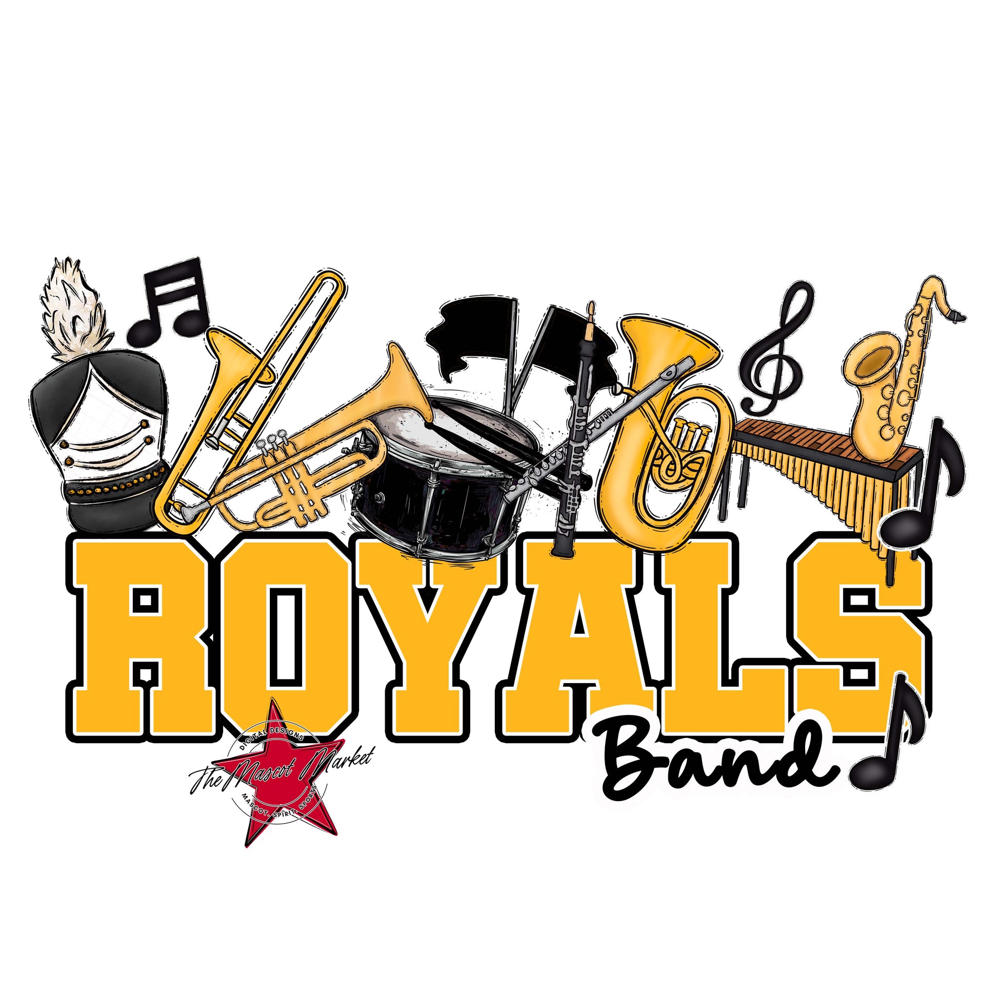 Royals Varsity Band-Yellow